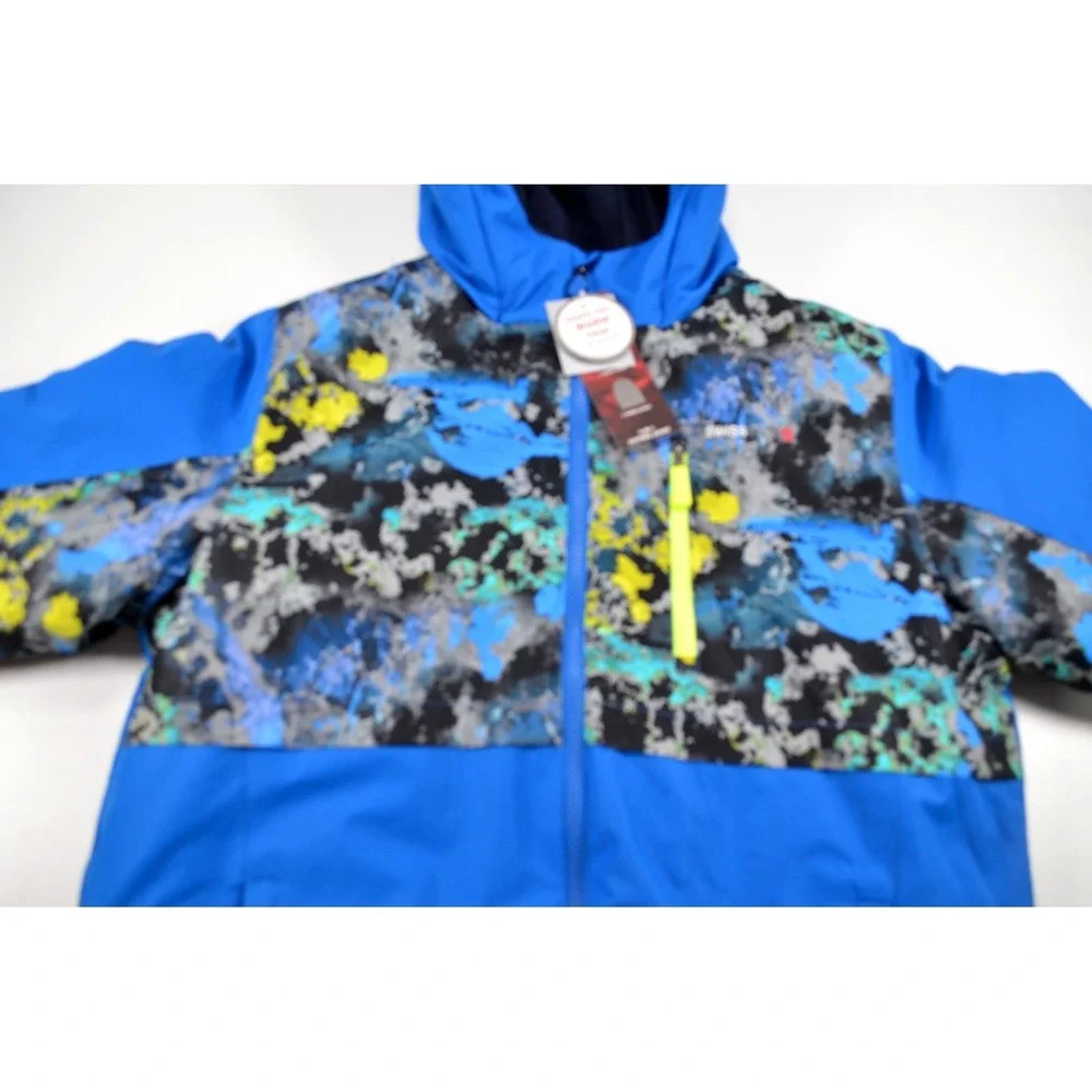 Swiss Tech Boys Reversible 3 in 1 Coat Blue & Multi Hooded Size XXL (18) Nwts‎